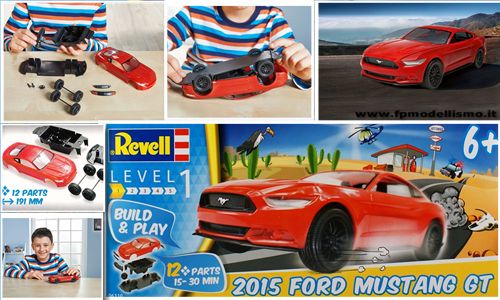 OFFERTA NATALIZIA! Build & Play - 2015 Ford Mustang GT in Scala 1:25 Revell 06110 * EURO 10,00 in kit ** Euro 15,00 Costruita (Iva Incl.)