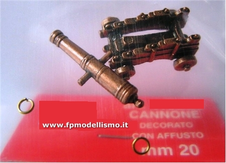 Cannone Decorato con Affusto mm.20 Amati 4160/20 * Euro 1,10 (Iva Incl.) Disponibilit 10 
