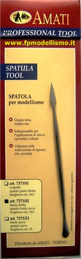 Spatola Scalpello Lancia dritta/Spatola Tonda AMATI 7373/02 * Euro 2,80 (Iva Incl.) Art. Temporaneamente NON Disponibile