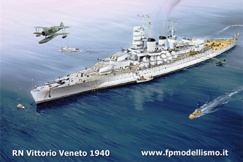 RN Vittorio Veneto 1940 1:700 Trumpeter 05779 * Euro 36,00 in Kit * 96,00 Costruita (Iva Incl.) 