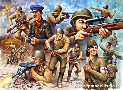 Fanteria Sovietica WWII 1:72 Revell 2510 * Euro 10,00 in Kit * Euro 40,00 Verniciati (Iva Incl.)