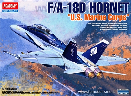 F/A 18D Hornet US Marines  Corps in scala 1:72 Academy 12422 * EURO 19,90 in Kit ** Euro 59,90 Costruito (Iva Incl.) 