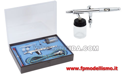 BD-182K AEROGRAFO KIT 0.3mm 0.5mm 0.8mm con Tubo Aria * Euro 53,00 (Iva Incl.) 