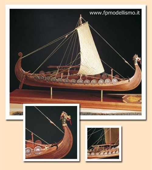 NAVE VIKINGA - XVIII / XIX secolo 1:50 AMATI 1406/01 * Euro 110,00 (Iva Incl.) Prodotto su Prenotazione con SPEDIZIONE GRATUITA