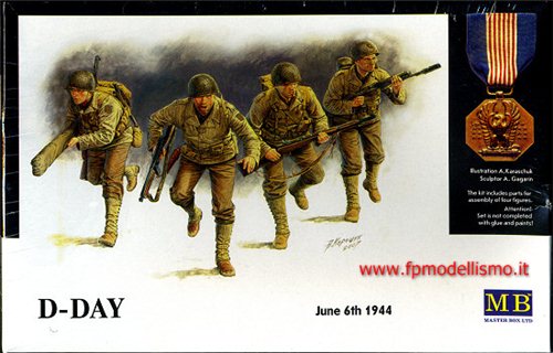 US D-Day June 6 1944 1:35 Master Box MB3520 * Euro 10,50 in Kit * Euro 25,50 Costruiti (Iva Incl.) 