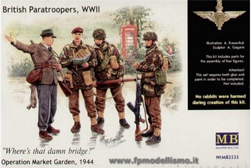 British Paratroopers WWII 1:35 MasterBox 3533 * Euro 12,00 in Kit * Euro 27,00 Costruiti (Iva Incl.)