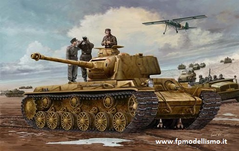 German PzKpm KV-1 Tank in scala 1/35 Trumpeter 00366 * EURO 26,00 in Kit ** Euro 66,00 Costruito (Iva Incl.) 