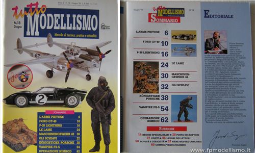 2 Riviste Tutto Modellismo n.18 Giugno 95' + n.19 Luglio 95' Hobby & Work * Euro 3,00 ** 1 Rivista Euro 1,50