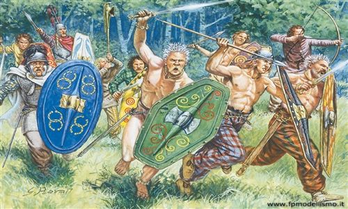 Gauls Warriors (1st-2nd Century b.c.) in scala 1/72 IT6022 * EURO 10,00 in Kit * Euro 40,00 Costruiti (Iva Incl.) Art. Temporaneamente NON Disponibile