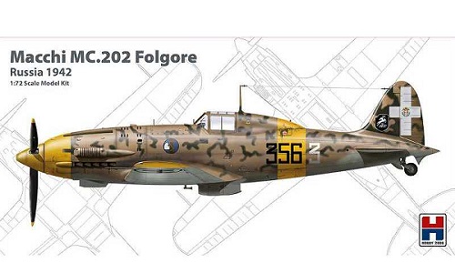 Macchi MC.202 Folgore Russia 1942 in scala 1/72 Hobby2000 72007 * EURO 19,50 in Kit * Euro 49,50 Costruito (Iva Incl.)