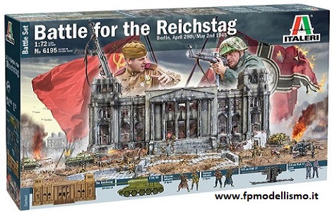 OFFERTA NATALIZIA Battle for the Reichstag 1945 - BATTLE SET in scala 1/72 Italeri 6195 * EURO 69,00 in Kit ** Euro 320,00 Costruito (Iva Incl.) OFFERTA VALIDA fino al 08 Dicembre 2024