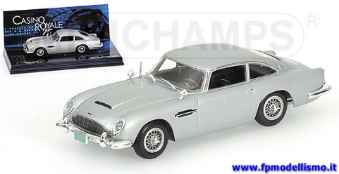 OFFERTA: Die Cast Metal * ASTON MARTIN DB 5 - JAMES BOND - CASINO ROYAL - MINICHAMPS * EURO 39,90 (Iva Incl.)